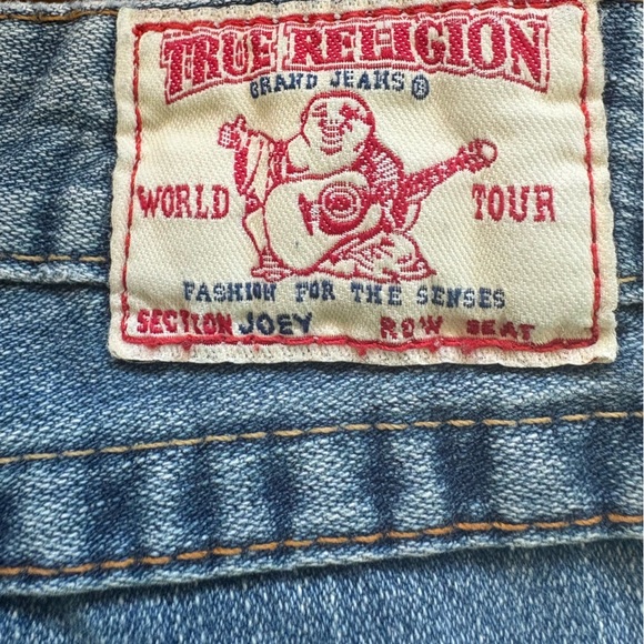 True Religion man Straight Cut Off Short Denim Casual  Summer sz 32 preloved - Picture 7 of 7
